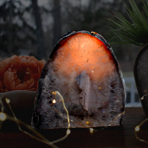 Agate Geode Candle Holder