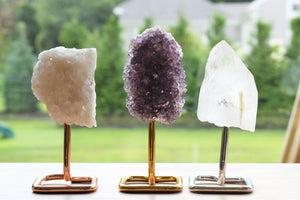 Amethyst Druzy on Pin Stands