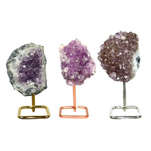 Load image into Gallery viewer, Amethyst Druzy on Pin Stands