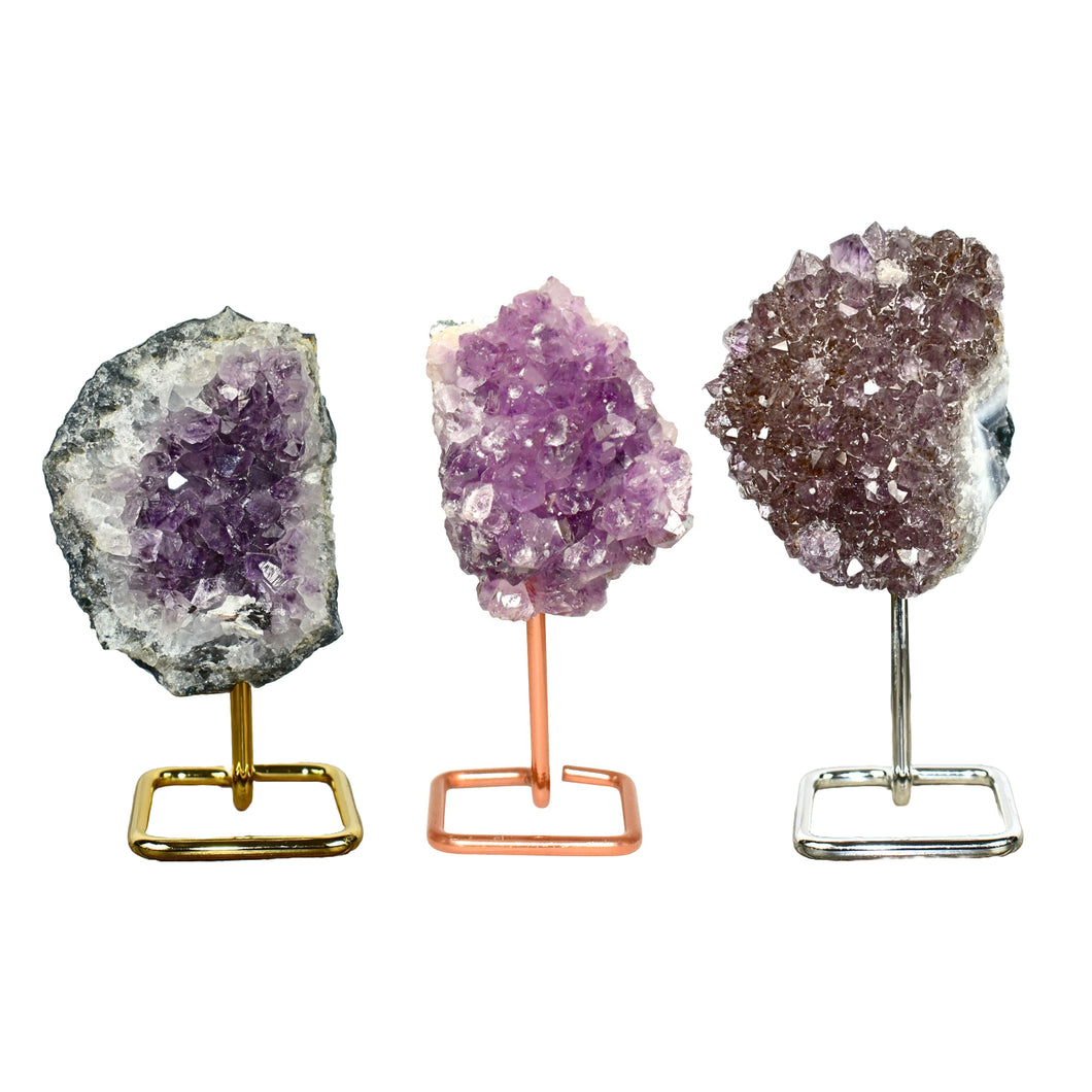 Amethyst Druzy on Pin Stands