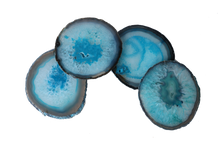 Load image into Gallery viewer, Agate Coasters with Natural Trim, Set of 4